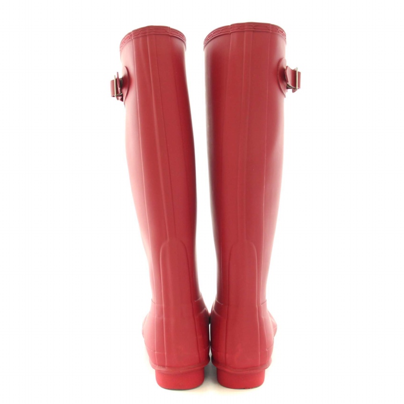 HUNTER レインブーツ 長靴 赤 レッド HUNTER レッド ロングブーツ 長靴
