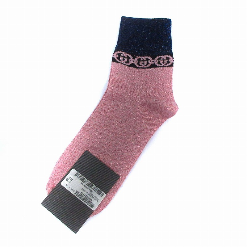 グッチ 靴下 未使用品 グッチ GUCCI 609345 SOCKS GREEKY 靴下