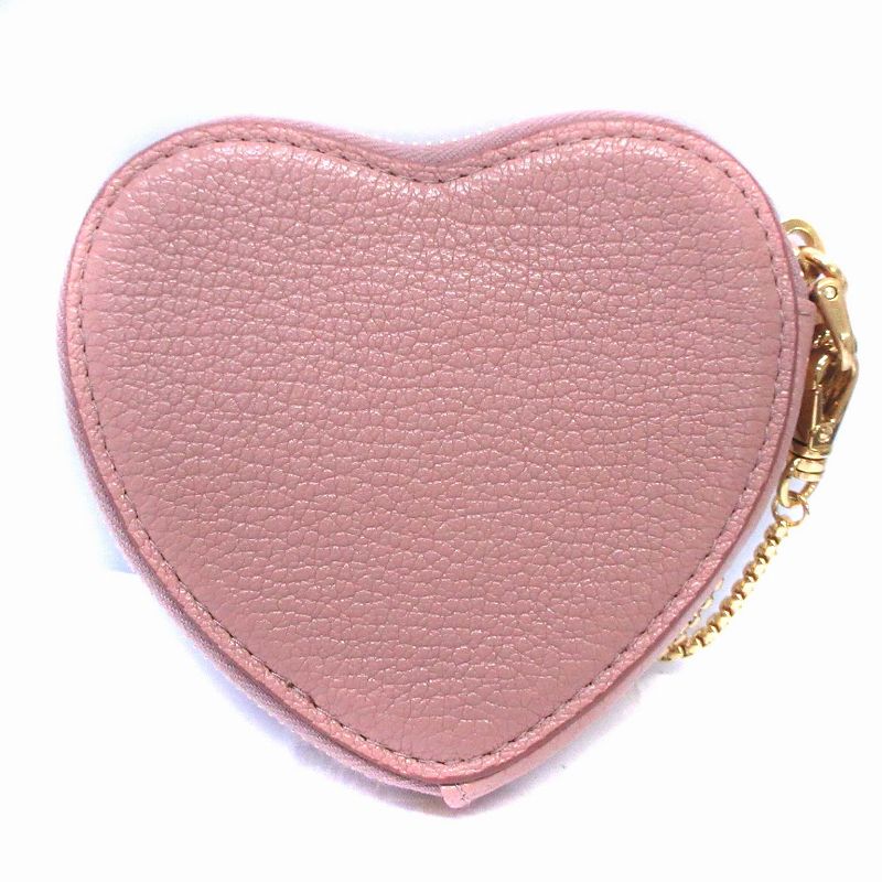 ミュウミュウ miumiu コインケース 小銭入れ ハートモチーフ