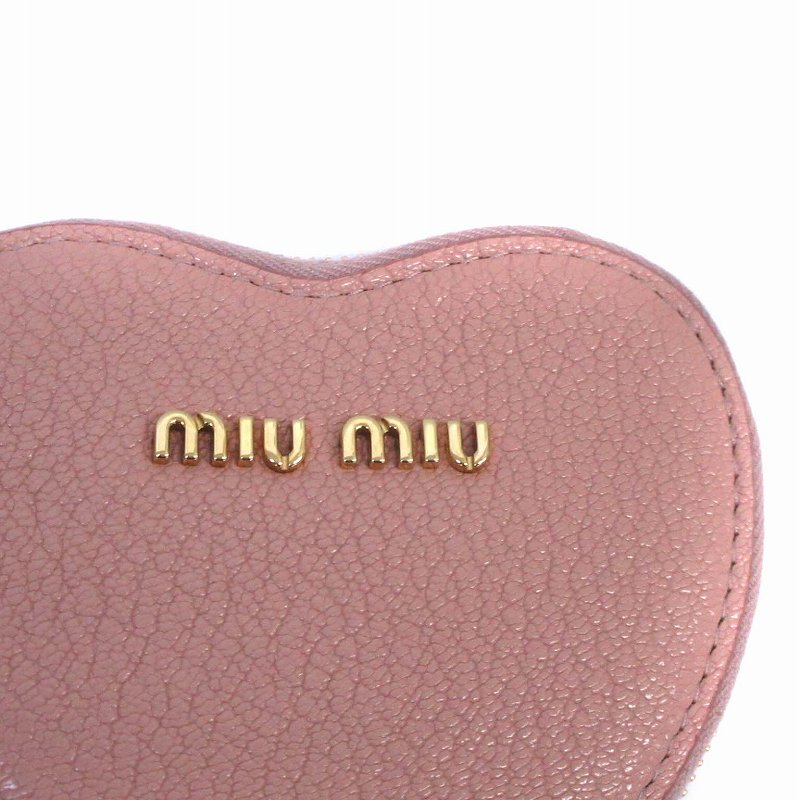 ミュウミュウ miumiu コインケース 小銭入れ ハートモチーフ