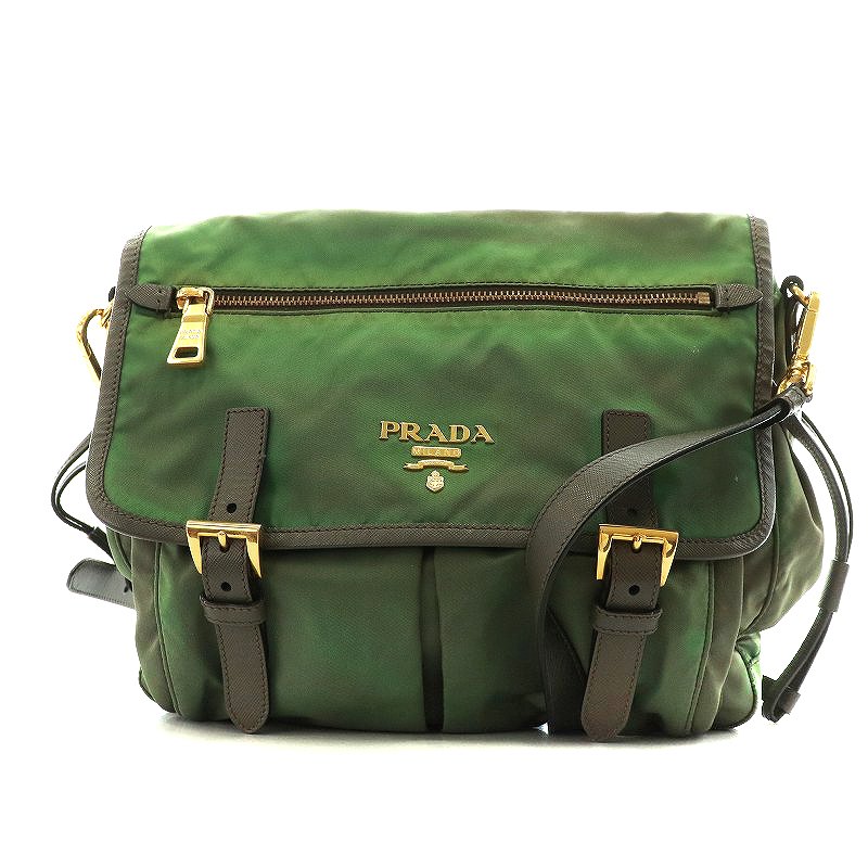 プラダ PRADA TESSUTO SAFFIANO ショルダーバッグ ロゴ ナイロン  
