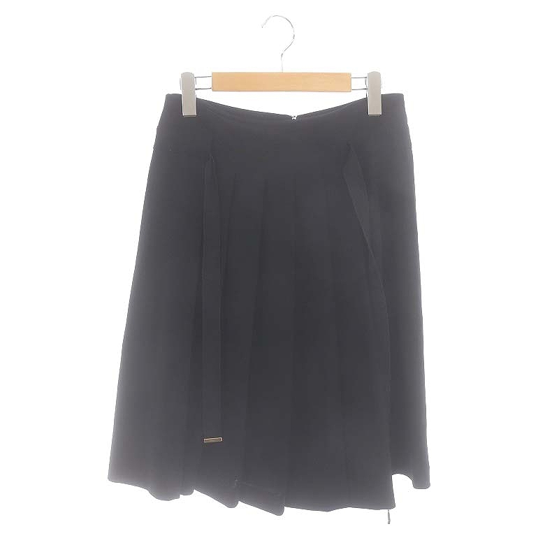 フェラガモ プリーツ 膝丈スカート 