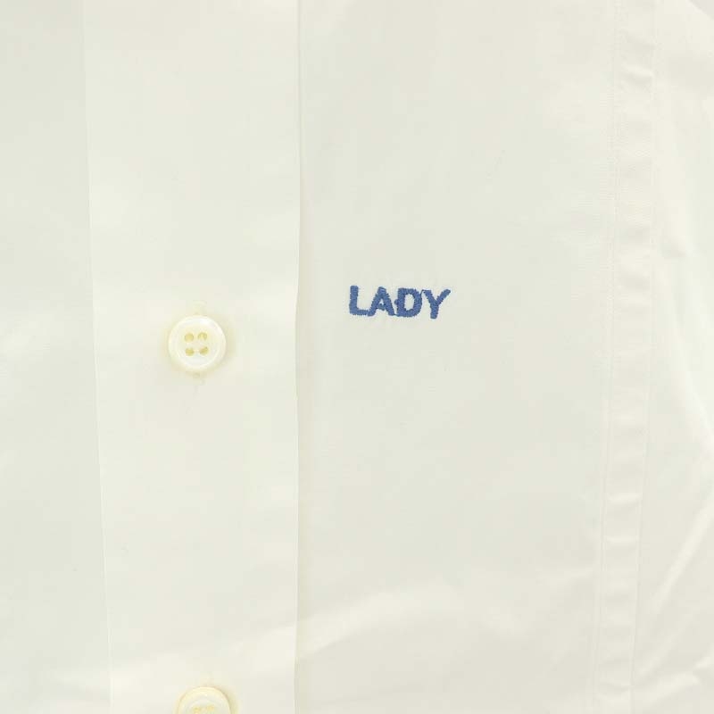 ディースクエアード DSQUARED2 LADY刺繍シャツ 長袖 40 白 ホワイト  