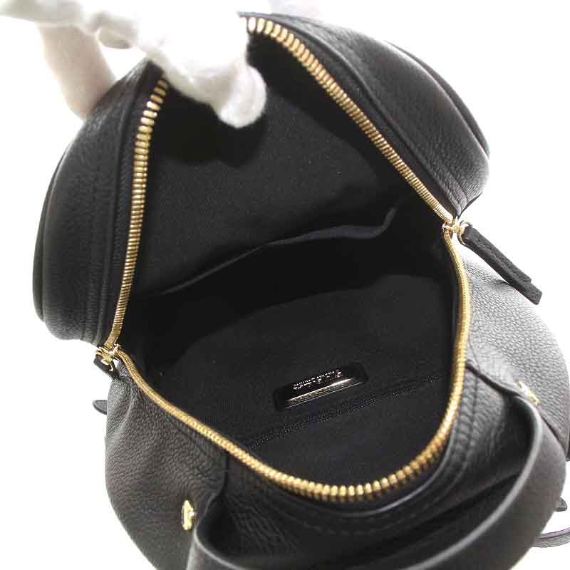 フルラ FURLA フリーダ FRIDA リュックサック デイパック レザー 黒  