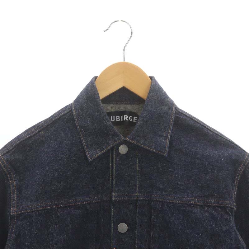 AUBERGE DEUXIEME サイズ38 2ndデニムジャケット Gジャン AUBERGE / DEUXIEME インディゴ デニム 2ndタイプ ブルゾン