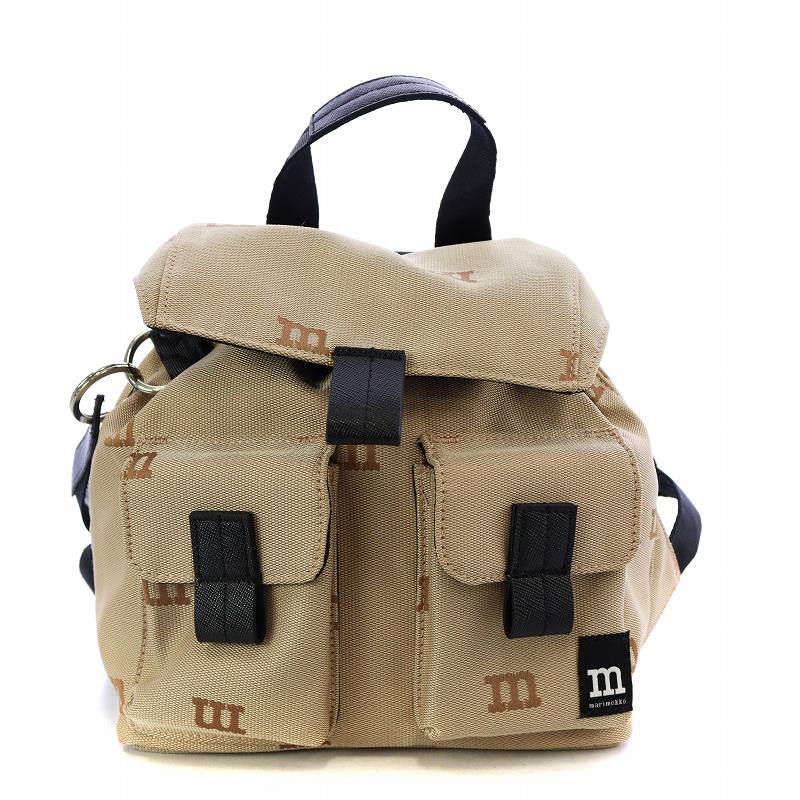 マリメッコ marimekko Everything Backpack S M-Logo エブリシング  