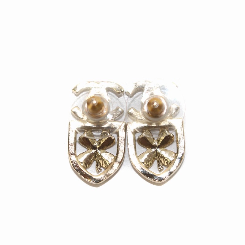 シャネル CHANEL ピアス 両耳用 ココマーク クローバー ストーン B20B