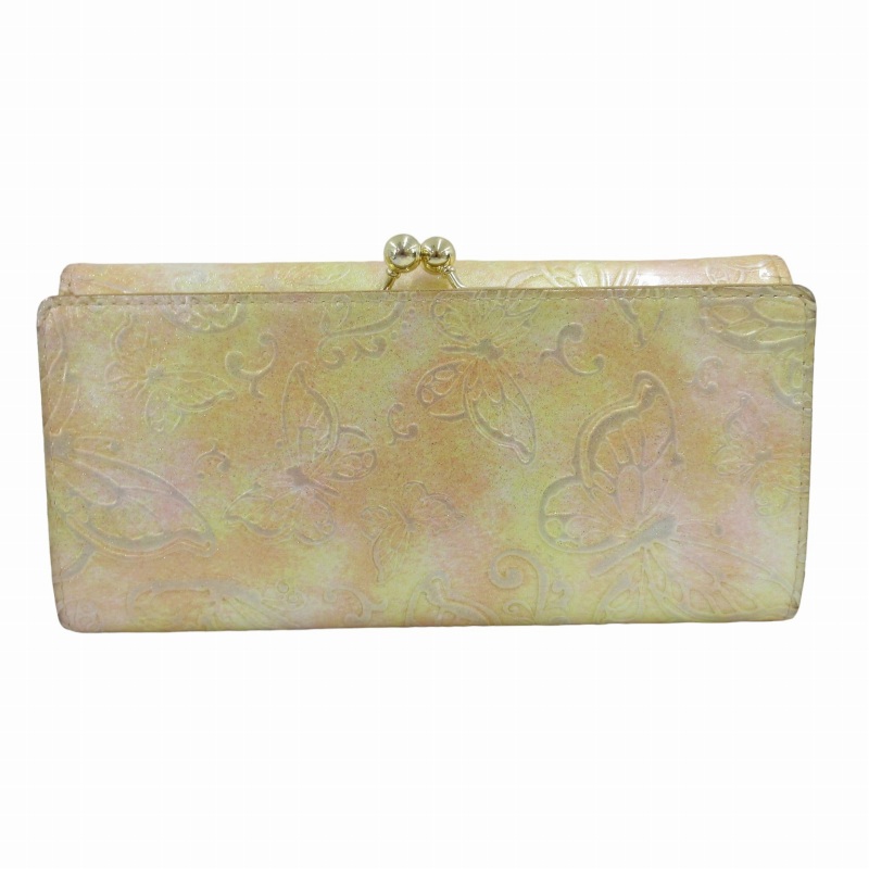 アナスイ ANNA SUI 長財布 ロングウォレット がま口 ゴールド金具 