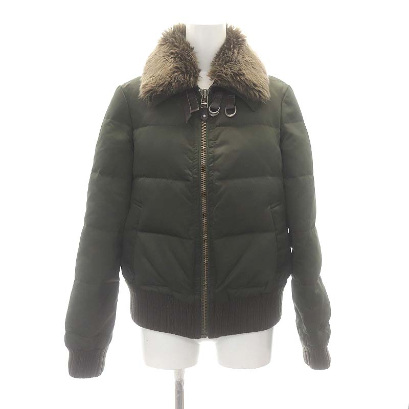 バーバリーブルーレーベル BURBERRY BLUE LABEL フェイクファー ダウン  