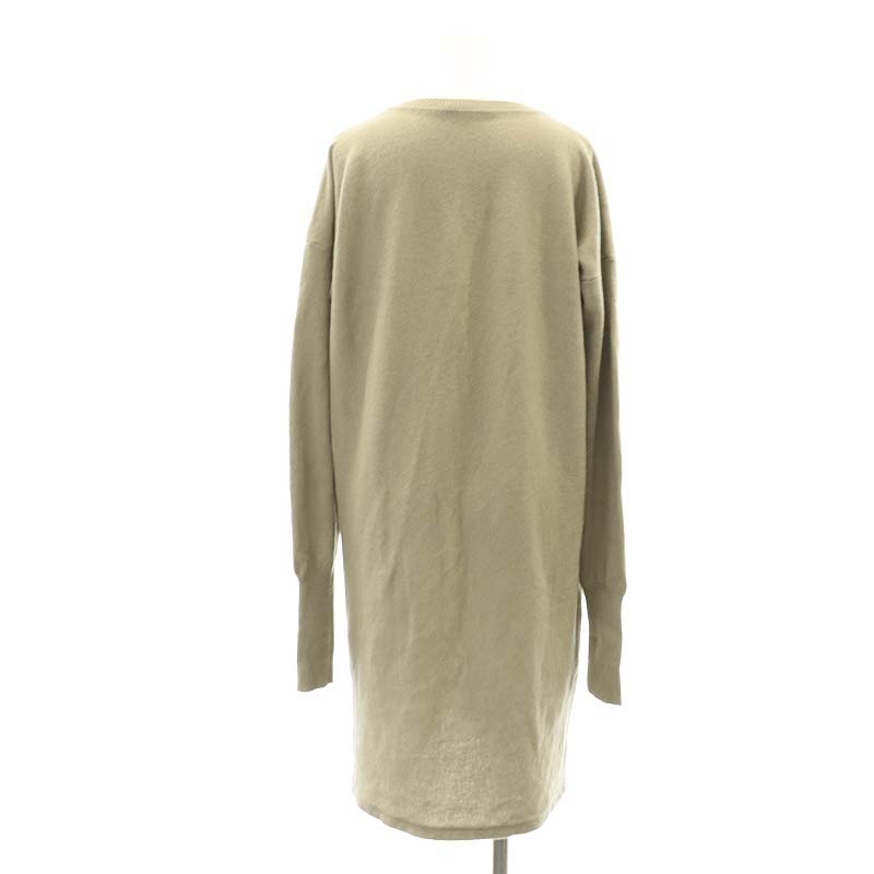 Chloe新品未使用カシミアニットワンピース クロエ CHLOE ニットワンピース 膝丈 長袖 カシミヤ XS ベージュ /HK