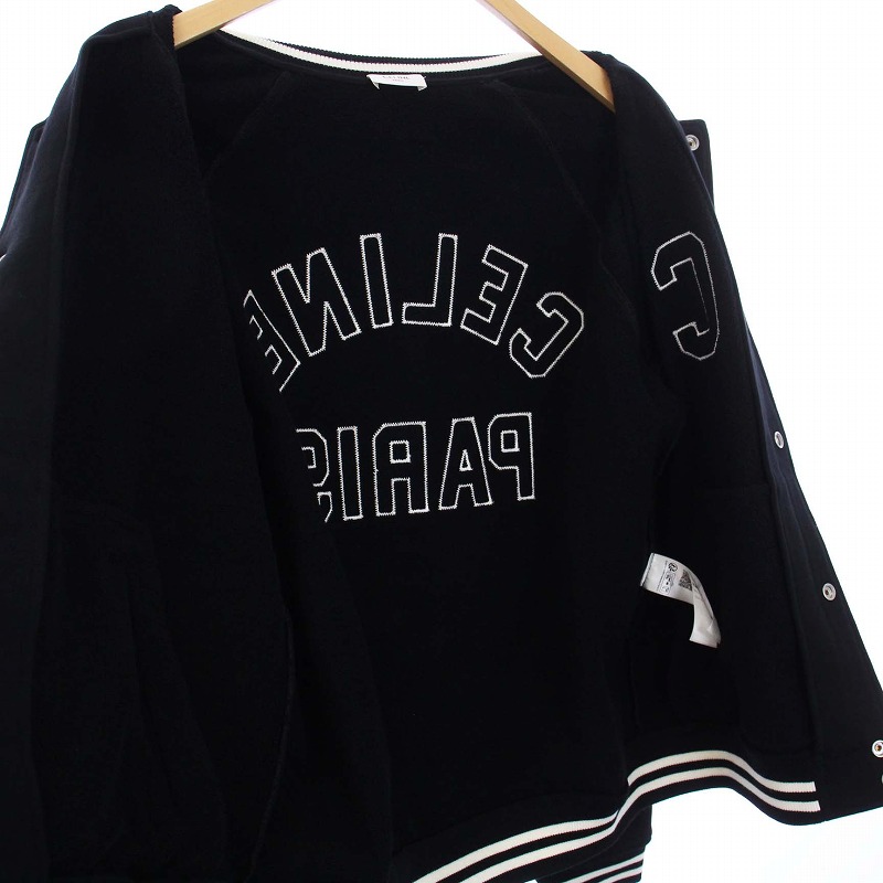 セリーヌ ナイロンテディジャケット　エディスリマン　カレッジ 24SS タグ付 44 ナイロン テディジャケット セリーヌバイ エディ