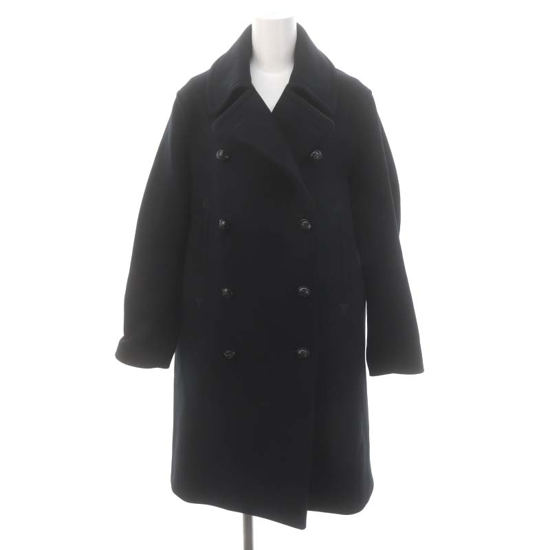 Drawerドゥロワー ダブルブレスト　ウールメルトンPコート 40 Drawerドゥロワー ダブルブレスト ウールメルトンPコート 40