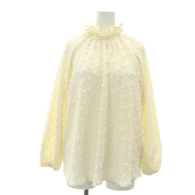 ホフマン HOFMANN 23AW Stretch Fringe ブラウス プルオーバー 長袖 36  