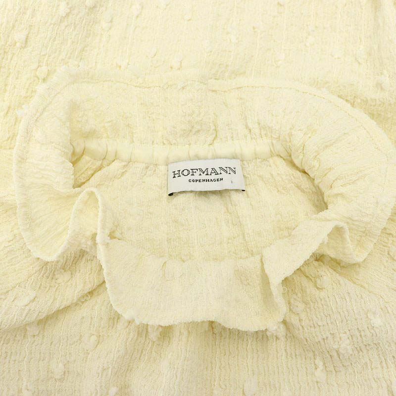 ホフマン HOFMANN 23AW Stretch Fringe ブラウス プルオーバー 長袖 36  