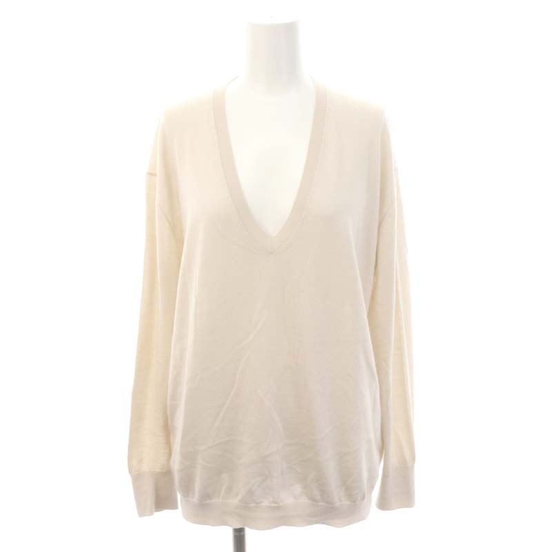 ドゥロワー Drawer カシミヤシルクプルオーバーニット カットソー 長袖  