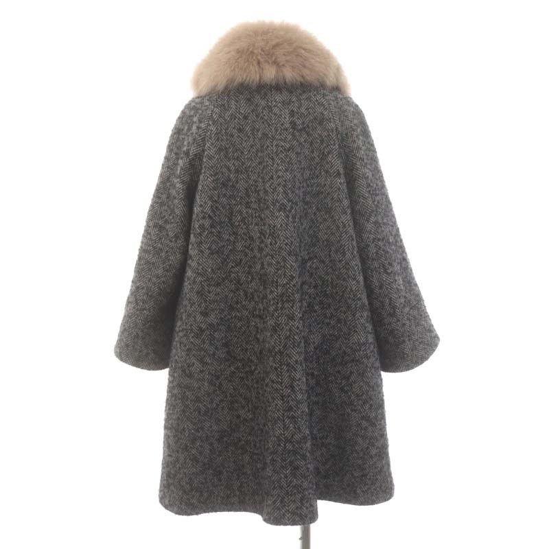 ジルスチュアート JILL STUART ブルーフォックスファーコート 