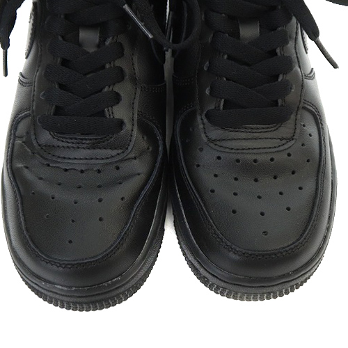 ナイキ NIKE エアフォース1 AIR FORCE 1 スニーカー レザー 23cm 黒 