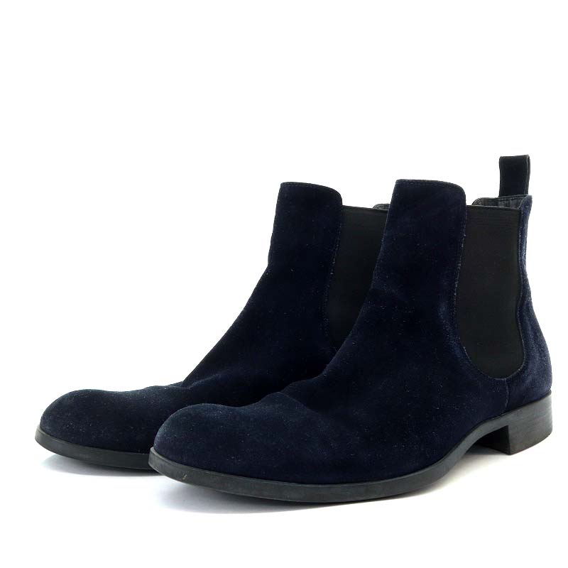 最終価格 美品 ジョルジオ アルマーニ ショートブーツ ブーツ バックジップ GIORGIO ARMANI(ジョルジオアルマーニ) ブーツ(メンズ) - 海外