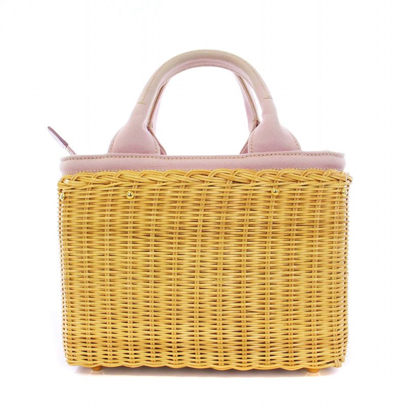プラダ PRADA 2WAY かごバッグ ハンドバッグ ショルダーバッグ 三角