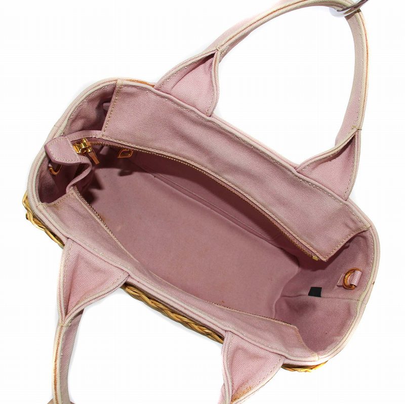 プラダ PRADA 2WAY かごバッグ ハンドバッグ ショルダーバッグ 三角