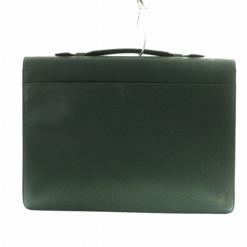 ルイヴィトン　セルヴィエットタイガ　ビジネスバッグ　メンズ　グリーン ルイヴィトン LOUIS VUITTON タイガ セルヴィエットモスコバ