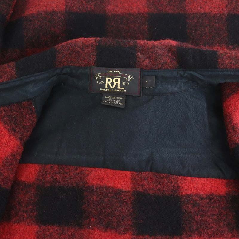 ダブルアールエルRalph Lauren レッド・ブラックチェックジャケット
