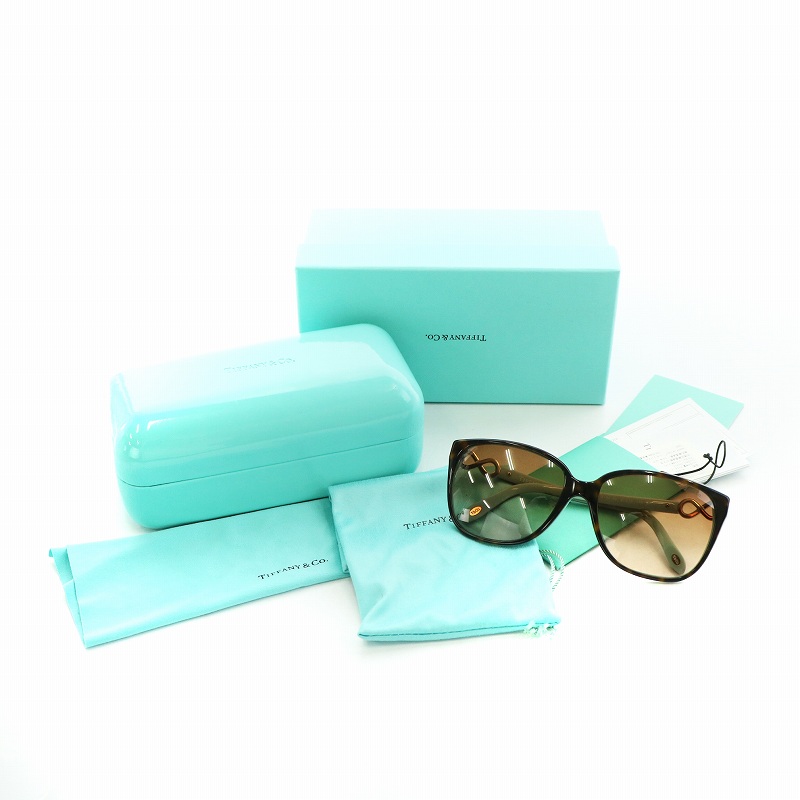 ティファニー TIFFANY & CO. サングラス サイドラインストーン 57□16