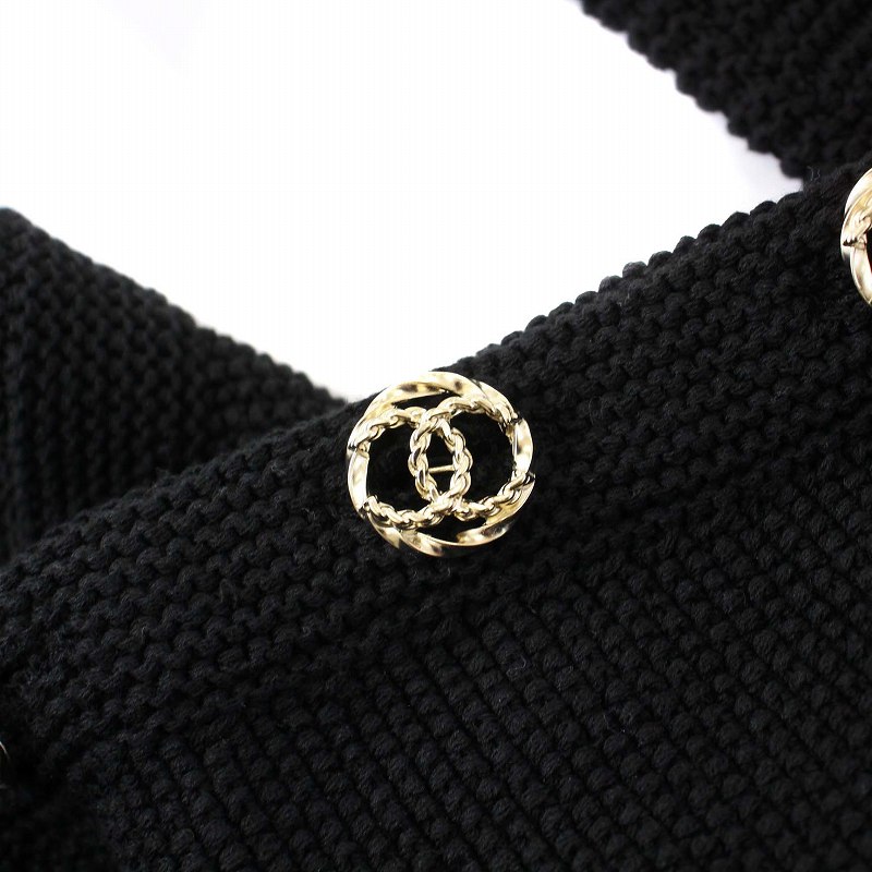シャネル CHANEL 20P ココボタン ニット セーター プルオーバー ボート