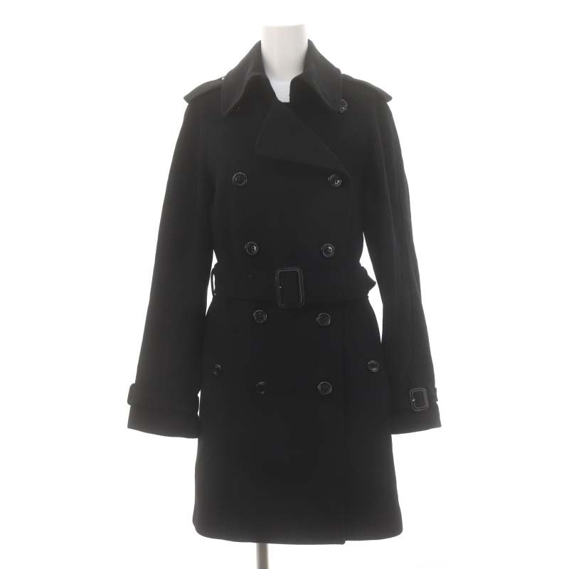 ☆バーバリー BURBERRY BRIT メンズトレンチコート黒 美品