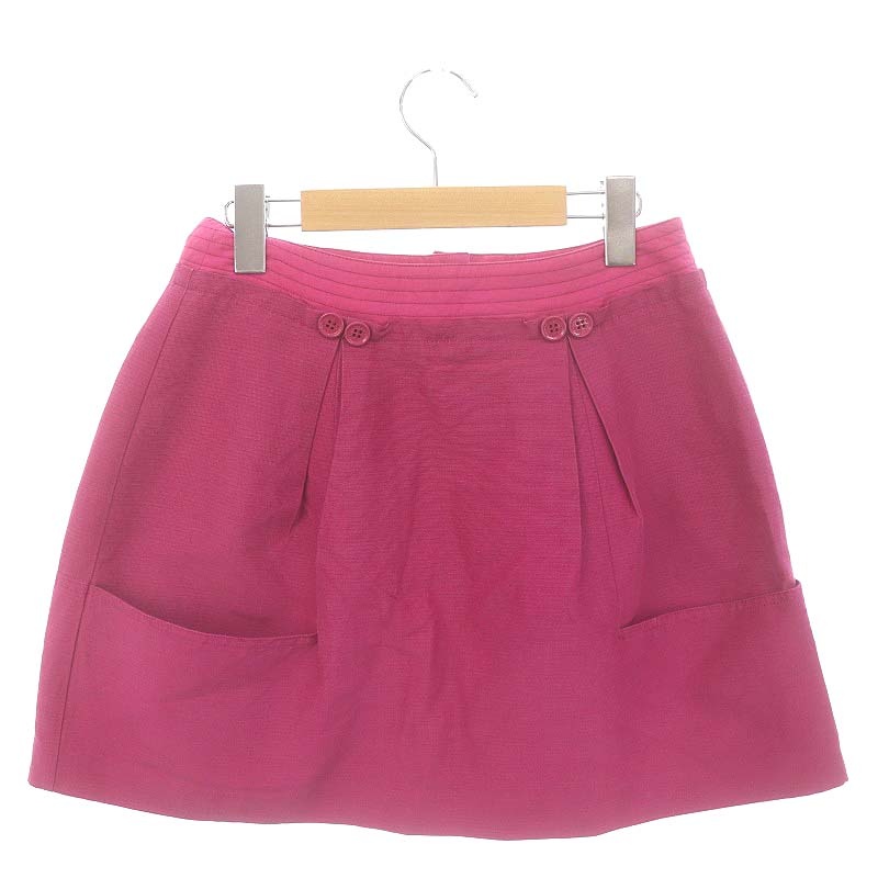 シーバイクロエ SEE BY CHLOE 台形ミニスカート シルク混 I38 ピンク  