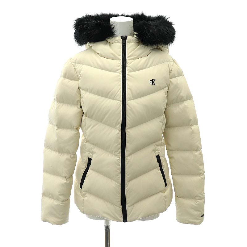カルバンクライン CALVIN KLEIN ファー フード ダウンジャケット  