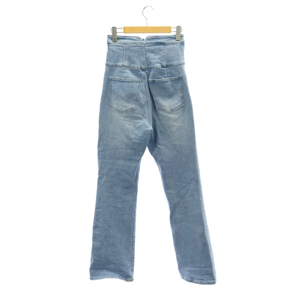 スナイデル snidel 23SS ハイウエストヘムフレアデニム パンツ 