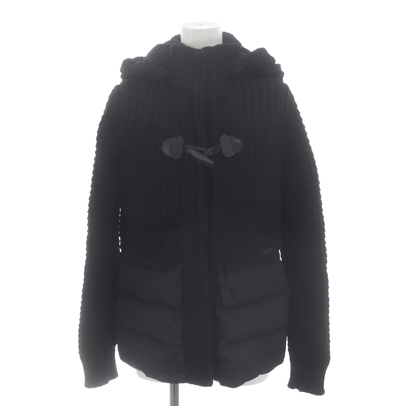 Bark　バーク　ニットダッフルダウンコート　レディース　XS　黒 Bark バーク ニットダッフルダウンコート レディース XS 黒