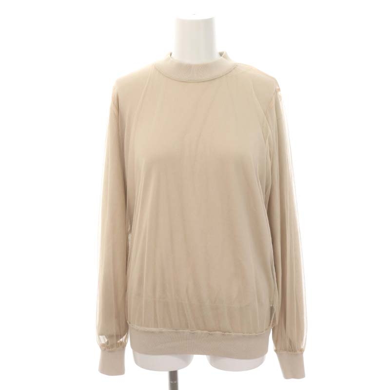 Spick & Span ベージュ 長袖ニットセーター