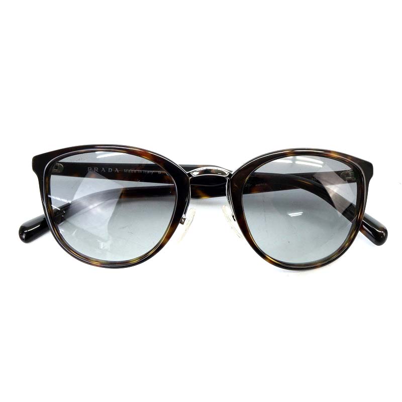 プラダ PRADA サングラス ウェリントン べっ甲柄 度なし 52□23-145 