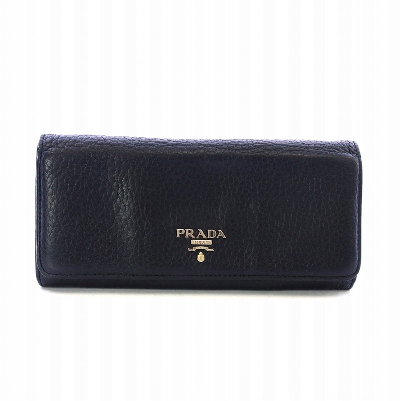 PRADA VITELLO GRAIN 長財布 黒 PRADA プラダ 長財布 ブラック VITELLO