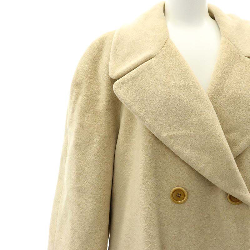 エスカーダ ESCADA ウールダブルロングコート アウター カシミヤ混 34 