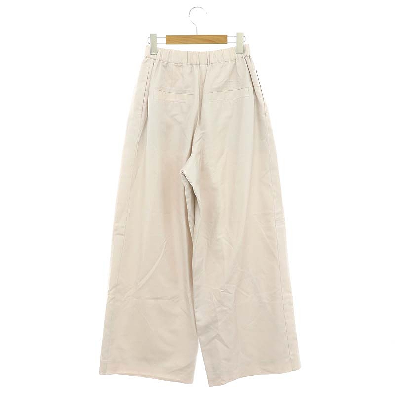 エブール ebure シルクストライプタックパンツ ワイド ジッパーフライ  