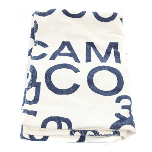 シャネル CHANEL バイシーライン 大判 ビーチタオル バスタオル 白  