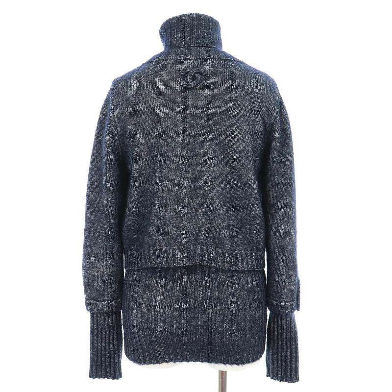 シャネル CHANEL 12A カシミヤ シルク ココマーク アンサンブル ニット 