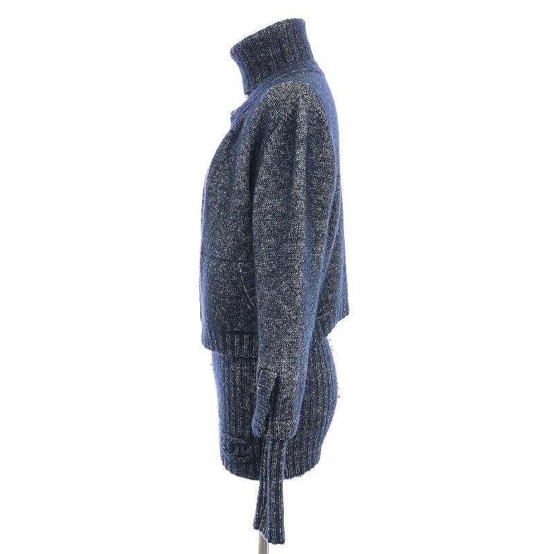 CHANEL シャネル　カシミヤニット　アンサンブル　カーディガン&セーター 中古・古着通販】CHANEL (シャネル) フェザーファーココマーク