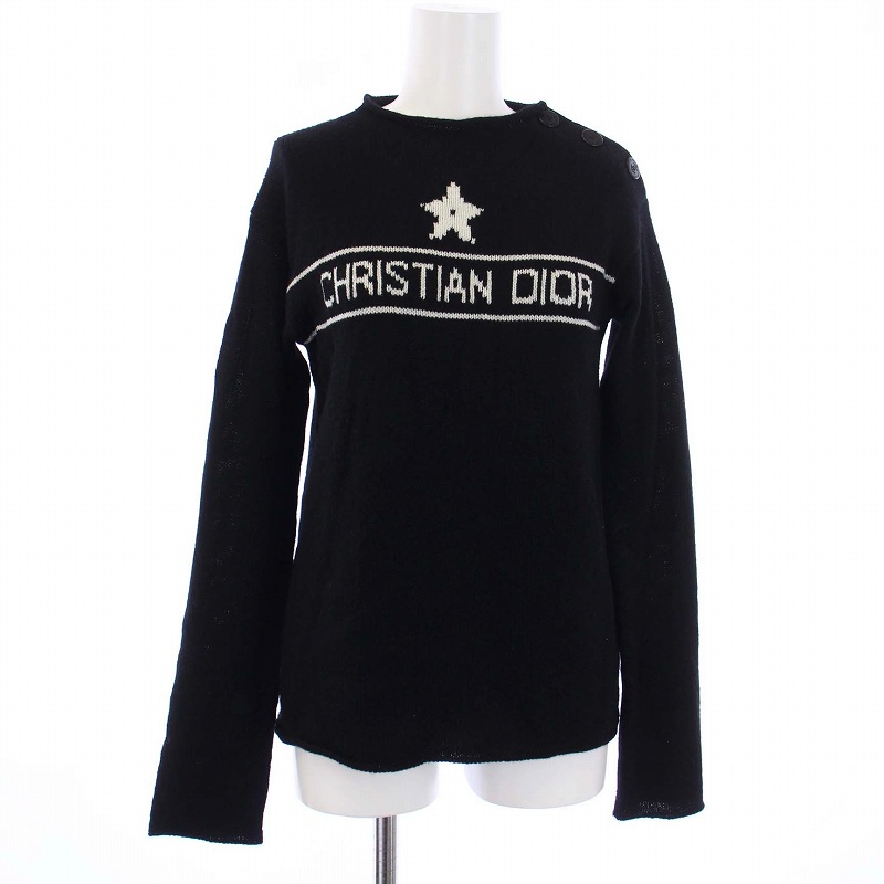 クリスチャンディオール Christian Dior カシミヤ スター ロゴ ニット 