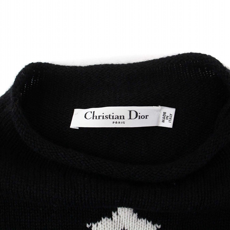 DIOR セーター カシミアニット ロゴ 黒