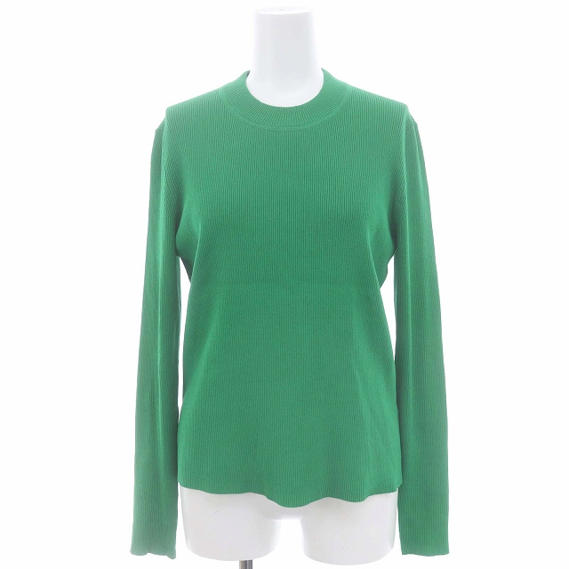 アドーア ADORE 24SS ベーシックリブニット カットソー 長袖 38 緑 