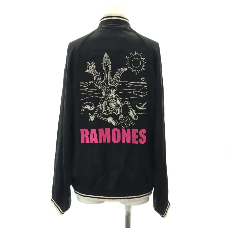 ヒステリックグラマー HYSTERIC GLAMOUR RAMONES サテン 刺繍 