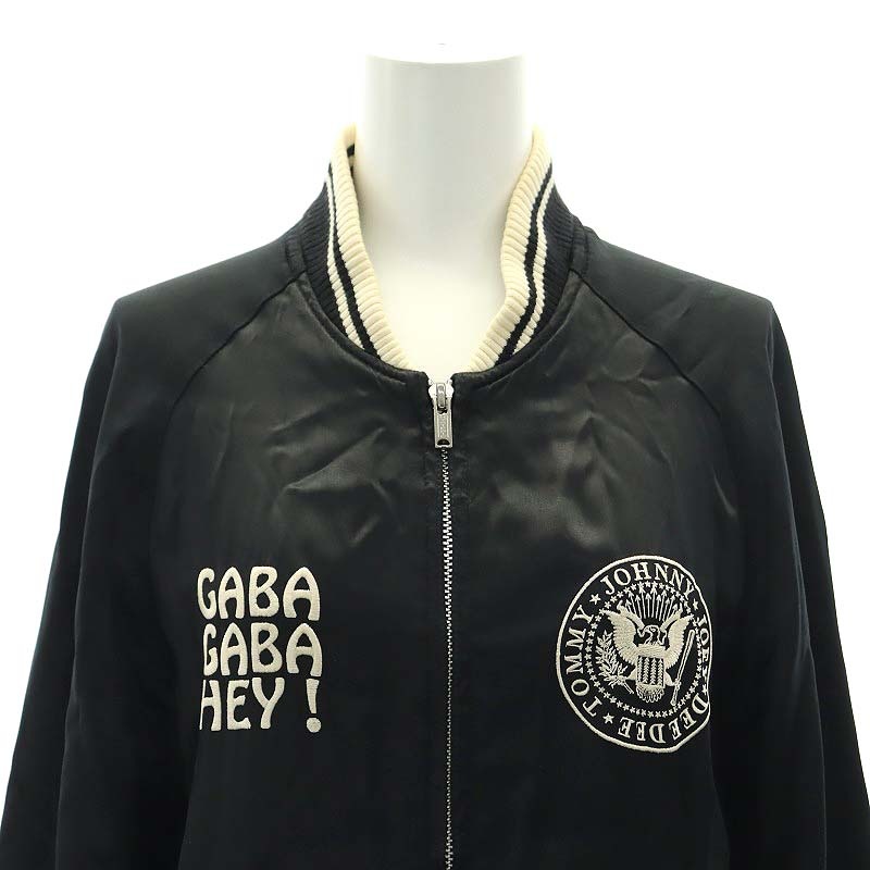 ヒステリックグラマー HYSTERIC GLAMOUR RAMONES サテン 刺繍 