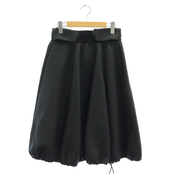 ニナリッチ NINA RICCI ウール ドローストリング バルーンスカート  