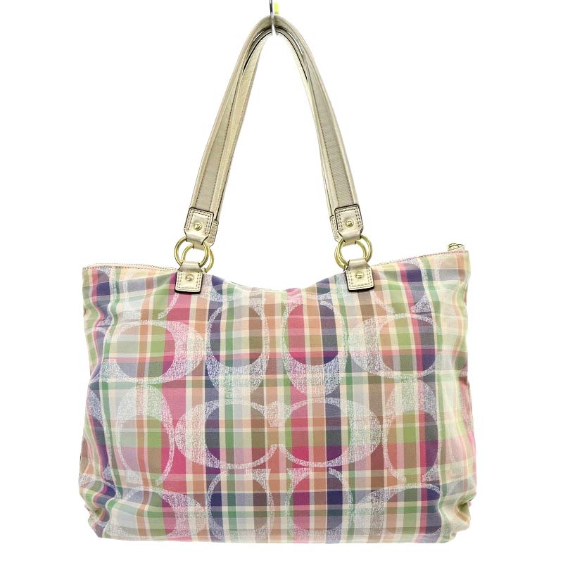 コーチ COACH ポピー シグネチャー トートバッグ ショルダーバッグ 