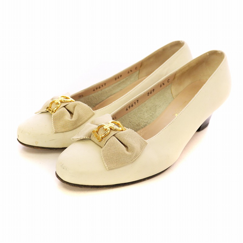 最終値下げ✨早めに決断 Ferragamo フラットシューズ シルバー 最終