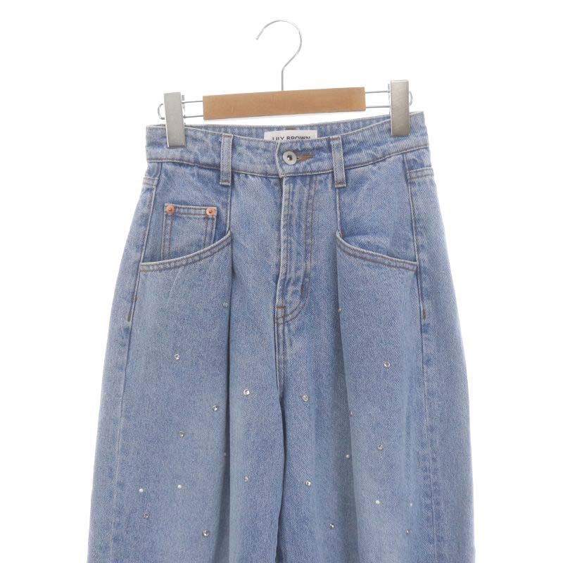 リリーブラウン Lily Brown 23SS L.B CANDY STOCK パールビジュー 